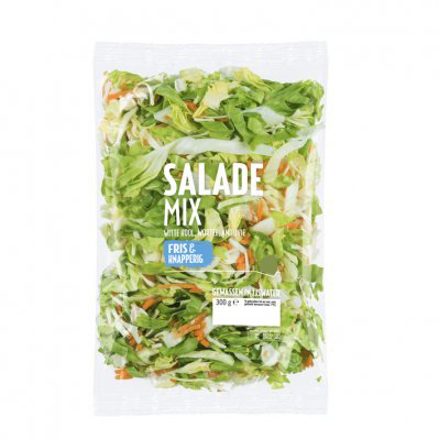 vidéo de travail de machine d'emballage de salade de légumes